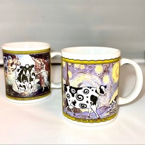 Collectible Cow Mug Classical Cows 2002 Mug Set 2